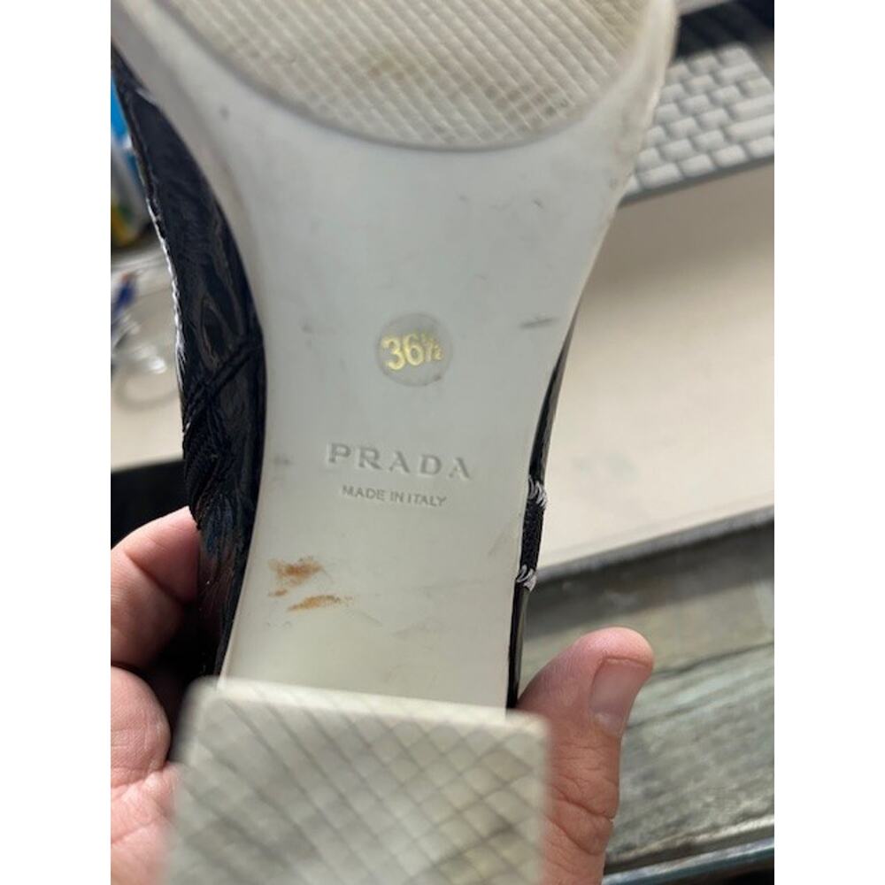 Prada Vernice Sport Tall Boots - Size 6.5 / 36.5 - Picture 5 of 5